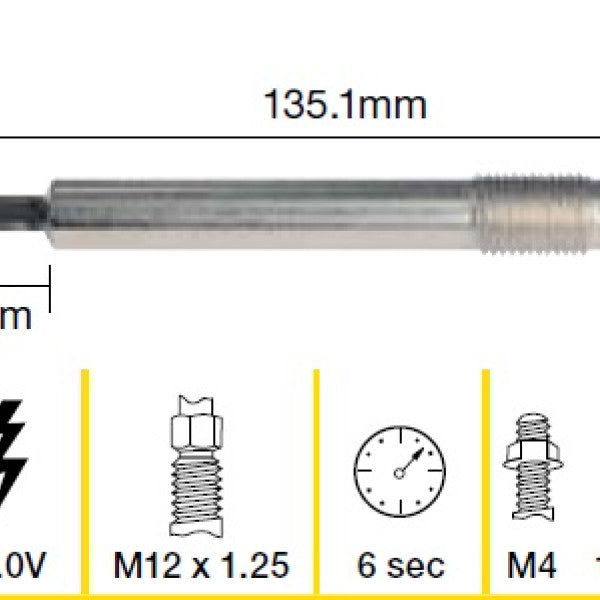 Glow Plug HOLDEN ISUZU 4JB1-T 4JH1-T TGP052 - TRIDON