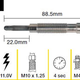 Glow Plug HYUNDAI MITSUBISHI NISSAN TGP059 - Tridon