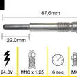 Glow Plug Nissan TD42 OHC 12V TGP061 - TRIDON