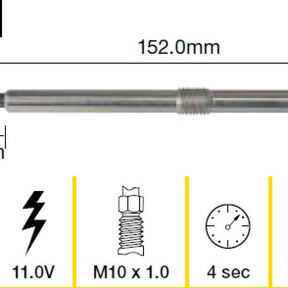 Glow Plug Renualt G9TD G9U DOHC 16V TGP063 - TRIDON