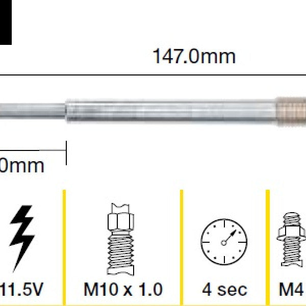 Glow Plug FORD TRANSIT VM VH 2.2L 2.4L TGP067 - TRIDON