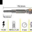 Glow Plug MITSUBISHI 4D56 4D56T SOHC TGP069 - TRIDON