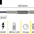 Glow Plug MITSUBISHI 4D31 4D34 OHV 8V TGP074 - TRIDON