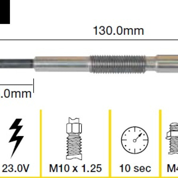 Glow Plug MITSUBISHI 4D31 4D34 OHV 8V TGP074 - TRIDON