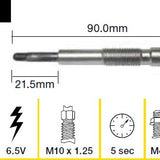 Glow Plug NISSAN RD28 RD28T SOHC 12V TGP076 - Tridon