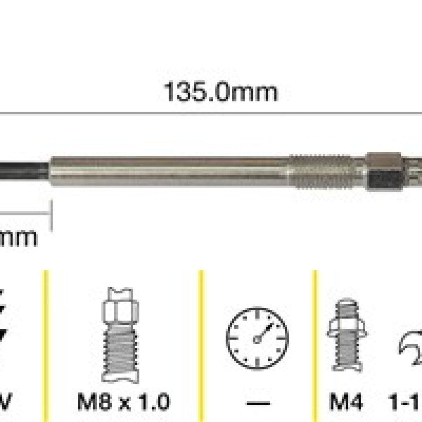 Glow Plug GLOW PLUG TGP078 - TRIDON