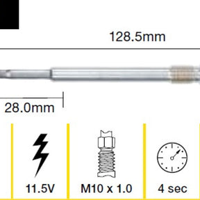 Glow Plug MERCEDES BENZ OM611 OM612 TGP079 - TRIDON