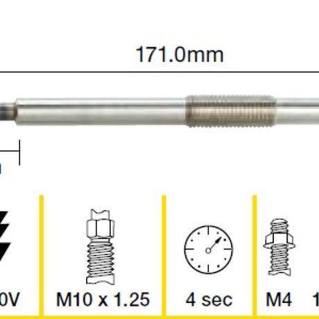Glow Plug MITSUBISHI 4M41 4M41T 4M42T TGP087 - Tridon