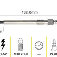 Glow Plug VOLKSWAGON AUH TGP088 - TRIDON