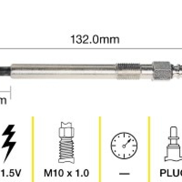 Glow Plug VOLKSWAGON AUH TGP088 - TRIDON