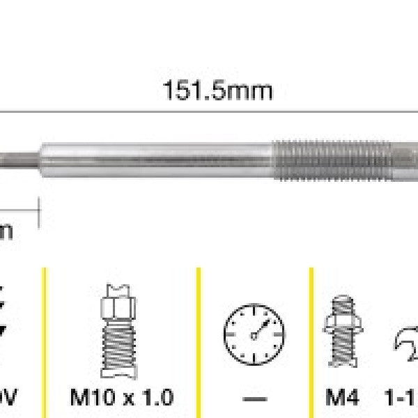 Glow Plug ISUZU 4JJ1 TGP096 - TRIDON