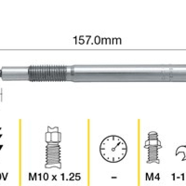 Glow Plug FORD MAZDA WE WL COMMON RAIL TGP100 - TRIDON