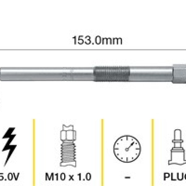 Glow Plug SSANGYONG REXTON 2.7L TGP102 - TRIDON