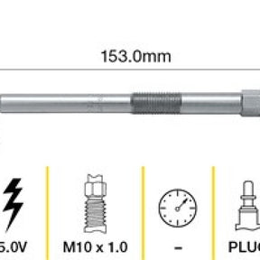 Glow Plug SSANGYONG REXTON 2.7L TGP102 - TRIDON