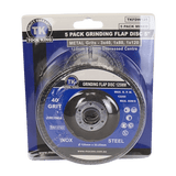 Flap Disc 125mm 5" (40/80/120G) Pack of 5 TKFDW125 - Tool King | Universal Auto Spares