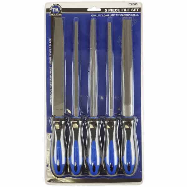 File Set 5 Piece 8" (200mm) - Tool King | Universal Auto Spares