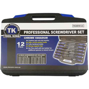 Screwdriver Set 12pc Go-Thru - Tool King