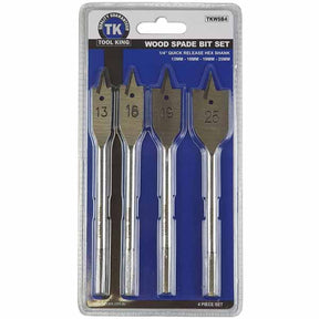 Wood Spade Bit Set 4 Pieces - Tool King