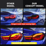 Smoke 3D OLED Sequential Tail Lights Fit For BMW F32 F33 F82 F83 M4 4 Series 2014-2020 TL-BMW021LS - Machter