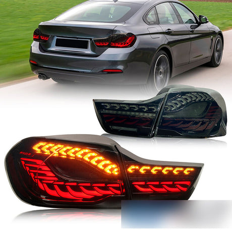 Smoke 3D OLED Sequential Tail Lights Fit For BMW F32 F33 F82 F83 M4 4 Series 2014-2020 - Machter