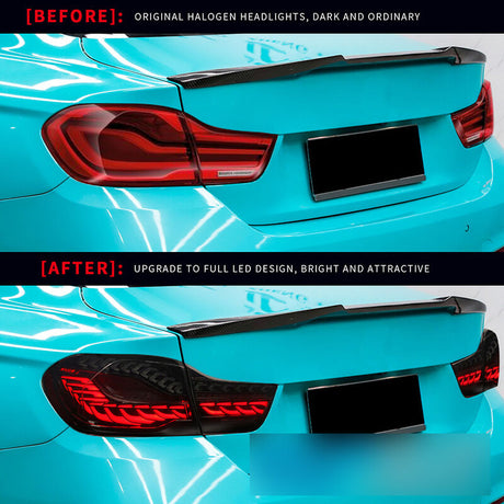 Smoke 3D OLED Sequential Tail Lights Fit For BMW F32 F33 F82 F83 M4 4 Series 2014-2020 - Machter