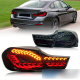 Smoke 3D OLED Sequential Tail Lights Fit For BMW F32 F33 F82 F83 M4 4 Series 2014-2020 TL-BMW021LS - Machter