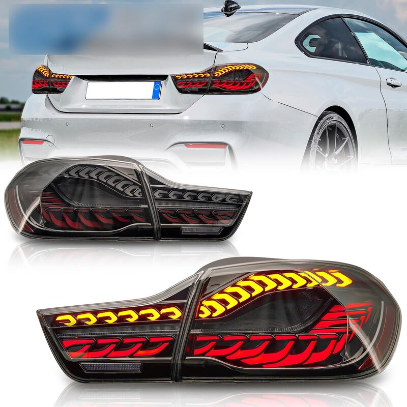 Black 3D OLED Sequential Tail Lights Fit For BMW F32 F33 F82 F83 M4 4 Series 2014-2020 TL-BMW022LS - Machter