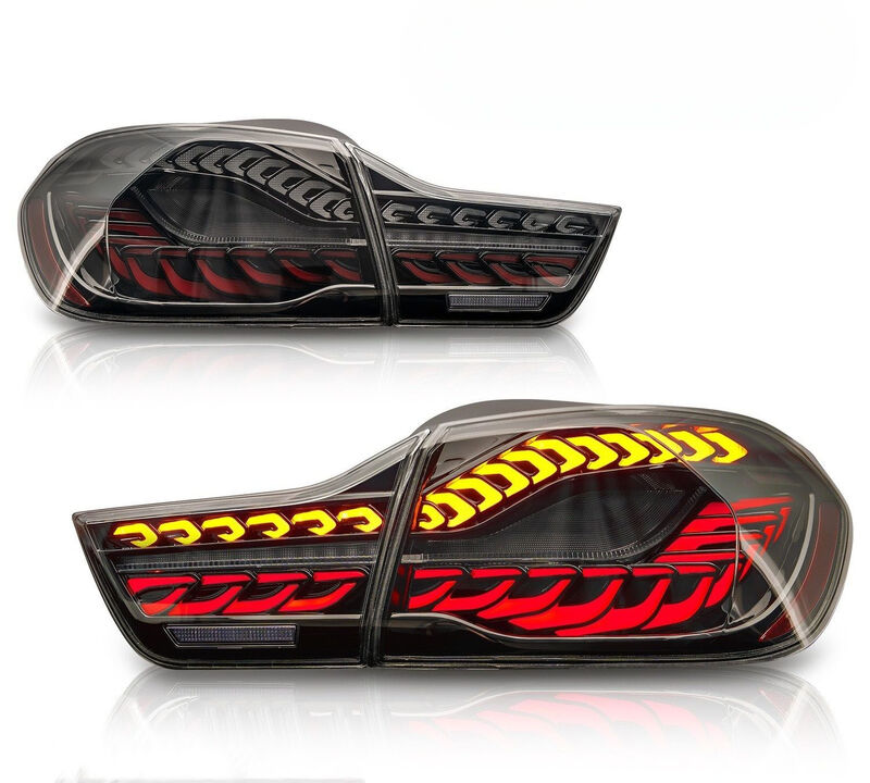 Black 3D OLED Sequential Tail Lights Fit For BMW F32 F33 F82 F83 M4 4 Series 2014-2020 TL-BMW022LS - Machter