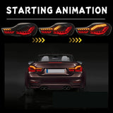 Black 3D OLED Sequential Tail Lights Fit For BMW F32 F33 F82 F83 M4 4 Series 2014-2020 TL-BMW022LS - Machter