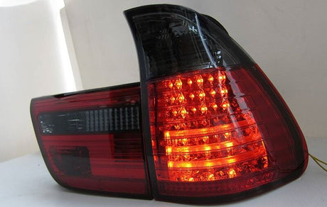 Smoked Red LED Tail Lights Fit For BMW X5 E53 SUV 1998-2002 - Machter