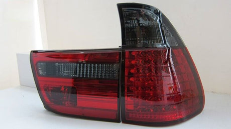 Smoked Red LED Tail Lights Fit For BMW X5 E53 SUV 1998-2002 - Machter