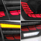 Clear Red 3D OLED Sequential Tail Lights Fit For BMW F30 F35 F80 M3 2012-2018 TL-BMW037LS - Machter