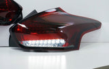 Smoke Red Full LED 3D Light Bar Tail Lights Fit For Ford Focus LZ 2015-2018 TL-FD040LS - Machter