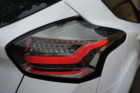 Smoke Full LED 3D Light Bar Tail Lights Fit For Ford Focus LZ 2015-2018 - Machter