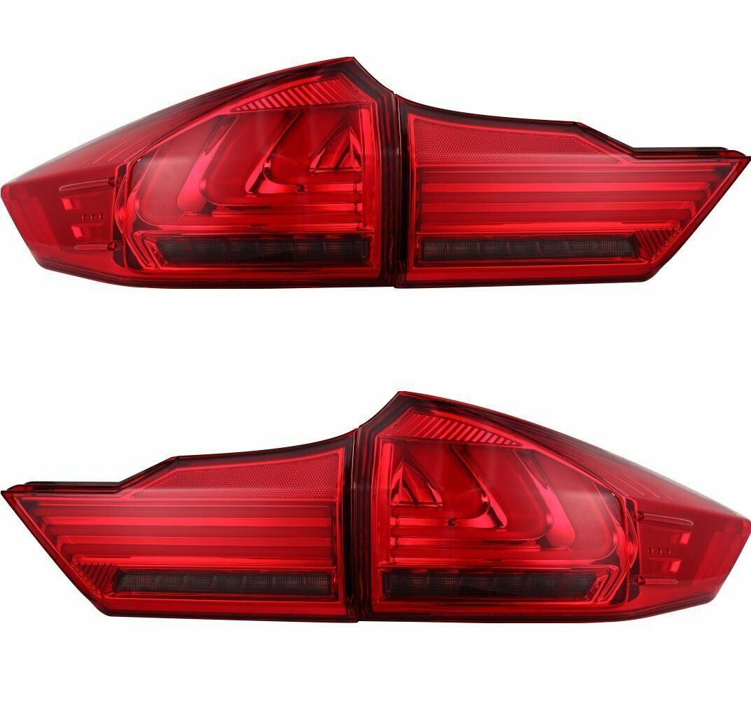 LED Red Strips Tail lights Flow light Fit For Honda City GM6 BALLADE 2014-2017 TL-HD005 - Machter