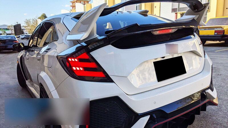 Mugen Style Clear LED Tail Lights Fit For Honda Civic FK7 Type R FK8 2016-2021 TL-HD023LS - Machter