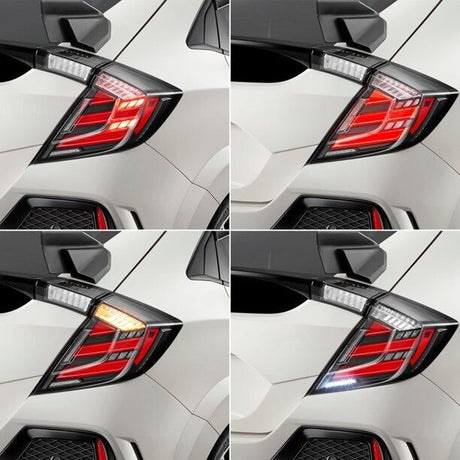 Mugen Style Clear LED Tail Lights Fit For Honda Civic FK7 Type R FK8 2016-2021 TL-HD023LS - Machter