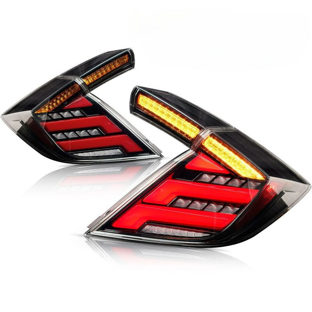 V2 Clear LED Tail Lights Fit For Honda Civic FK7 Type R FK8 2016-2021 TL-HD026LS - Machter
