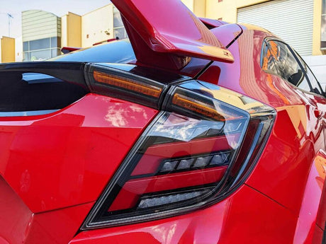 V2 Clear LED Tail Lights Fit For Honda Civic FK7 Type R FK8 2016-2021 - Machter