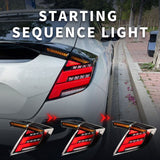 V2 Clear LED Tail Lights Fit For Honda Civic FK7 Type R FK8 2016-2021 TL-HD026LS - Machter