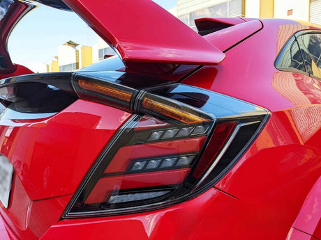V2 Clear LED Tail Lights Fit For Honda Civic FK7 Type R FK8 2016-2021 - Machter