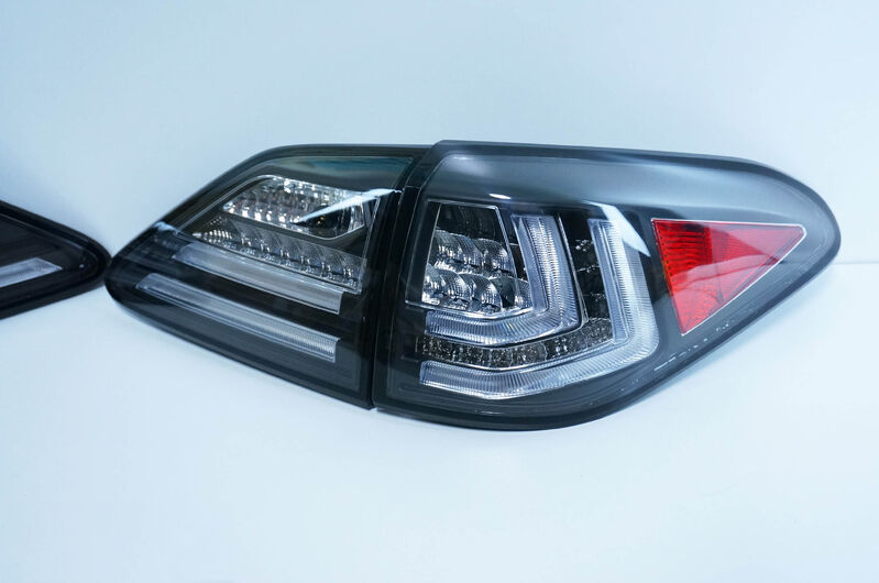 Black 3D LED Sequential Indicators Tail Lights Fit For Lexus RX270 RX350 RH450H 2009-2015 TL-LX025LS - Machter