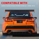 V2 3D Clear Red LED Sequential Tail Lights Fit For Lexus ISF IS250 IS350 2005-2013 TL-LX028LS - Machter