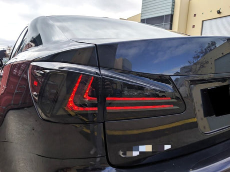 Smoke Black LED Light Bar Tail Lights Fit For Lexus IS250 IS350 ISF 2005-2013 - Machter