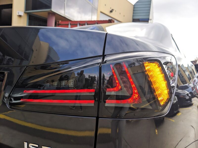 Smoke Black LED Light Bar Tail Lights Fit For Lexus IS250 IS350 ISF 2005-2013 TL-LX030LS - Machter