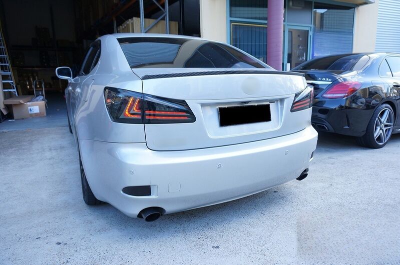Smoke Black LED Light Bar Tail Lights Fit For Lexus IS250 IS350 ISF 2005-2013 TL-LX030LS - Machter