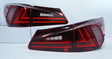 Clear Red LED Light Bar Tail Lights Fit For Lexus ISF IS250 IS350 2005-2013 TL-LX031LS - Machter