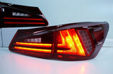 Clear Red LED Light Bar Tail Lights Fit For Lexus ISF IS250 IS350 2005-2013 TL-LX031LS - Machter