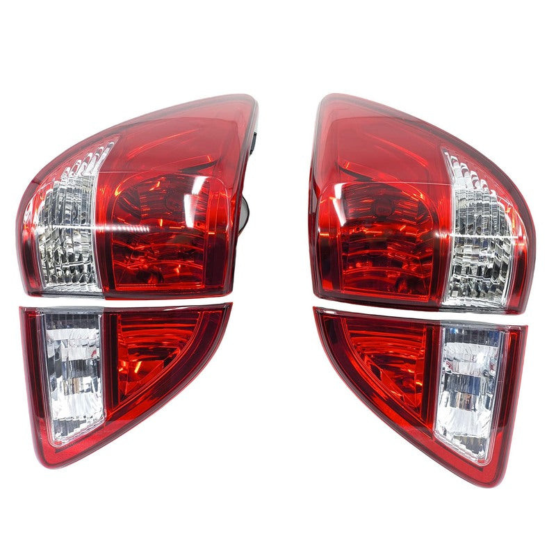 4 Pcs Outer + Inner Rear Tail Lights Brake Lamp Fit For Mazda BT-50 2015-2020 TL-MA004 - Machter