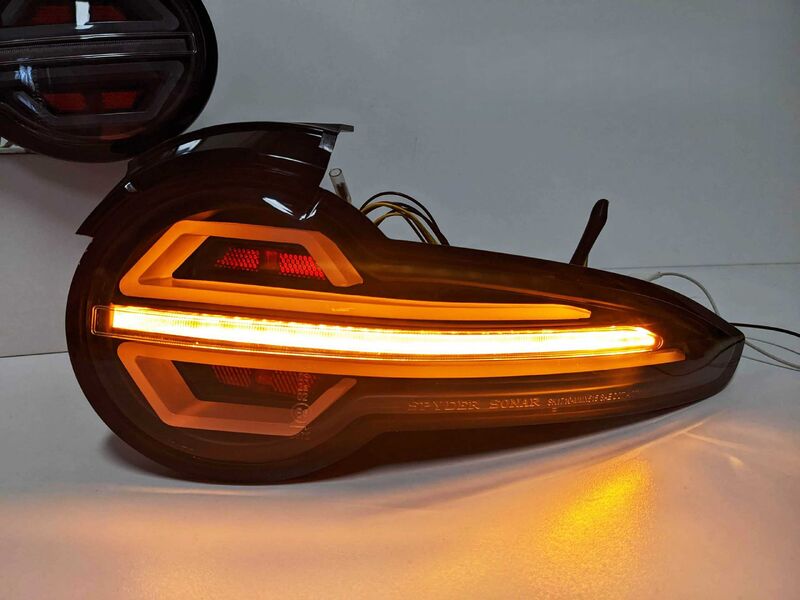 Black 3D Full LED Sequential Indicators Tail Lights Fit For Mazda MX-5 ND 2015-2022 TL-MA022LS - Machter